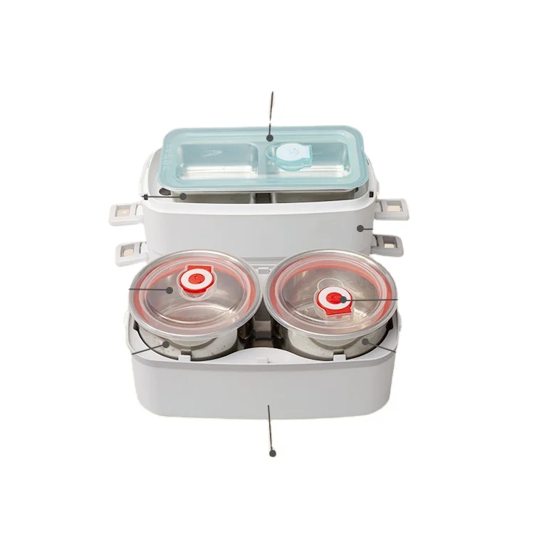 Mini Electric Lunch Box Heating Food Warmer Container Electric Lunch Kitchen Box Rice Cooker 1.5l Electric Lunch Box