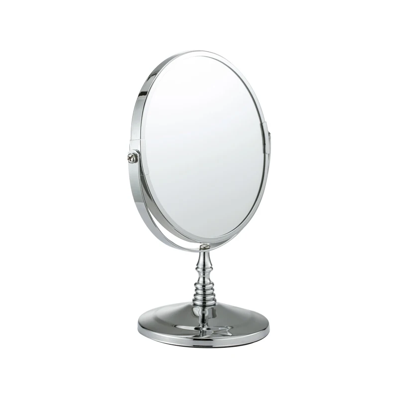 Двусторонние компактные зеркала на заказ дешевое зеркало для макияжа оптовая продажа мебель гостиной хромированное 17 см (7 дюймов)
