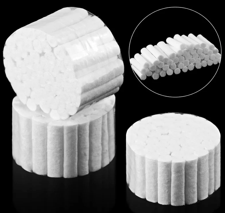 Disposable 100% Cotton Gauze Braided Dental Absorbent Roll Sterile for Surgery Dentists Medical Scaler Product