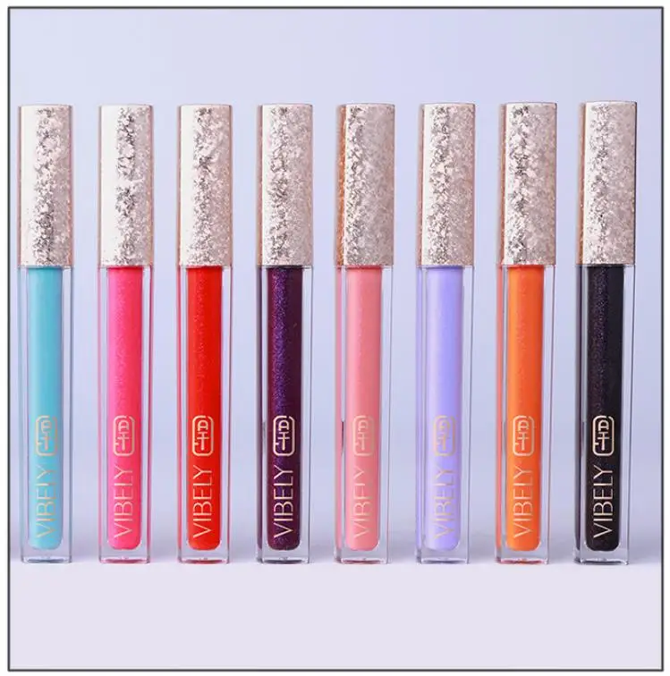 wholesale 15 colors long lasting lipgloss tube lipstick with brush
