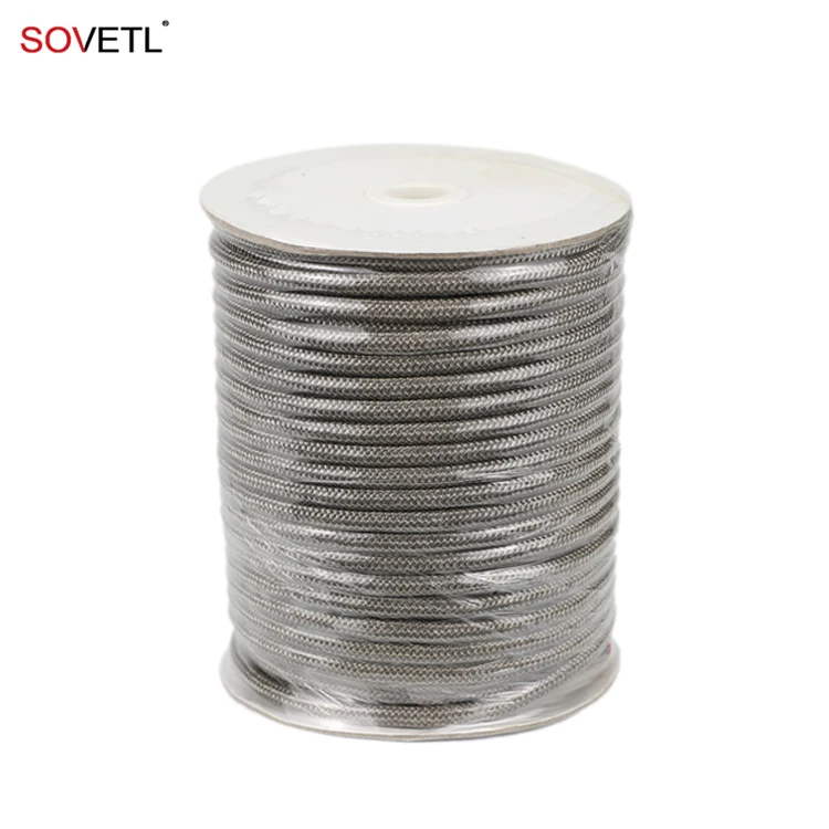 6mm Fire Resistant Conductive Metal Rope,Stainless Steel Braided Rope