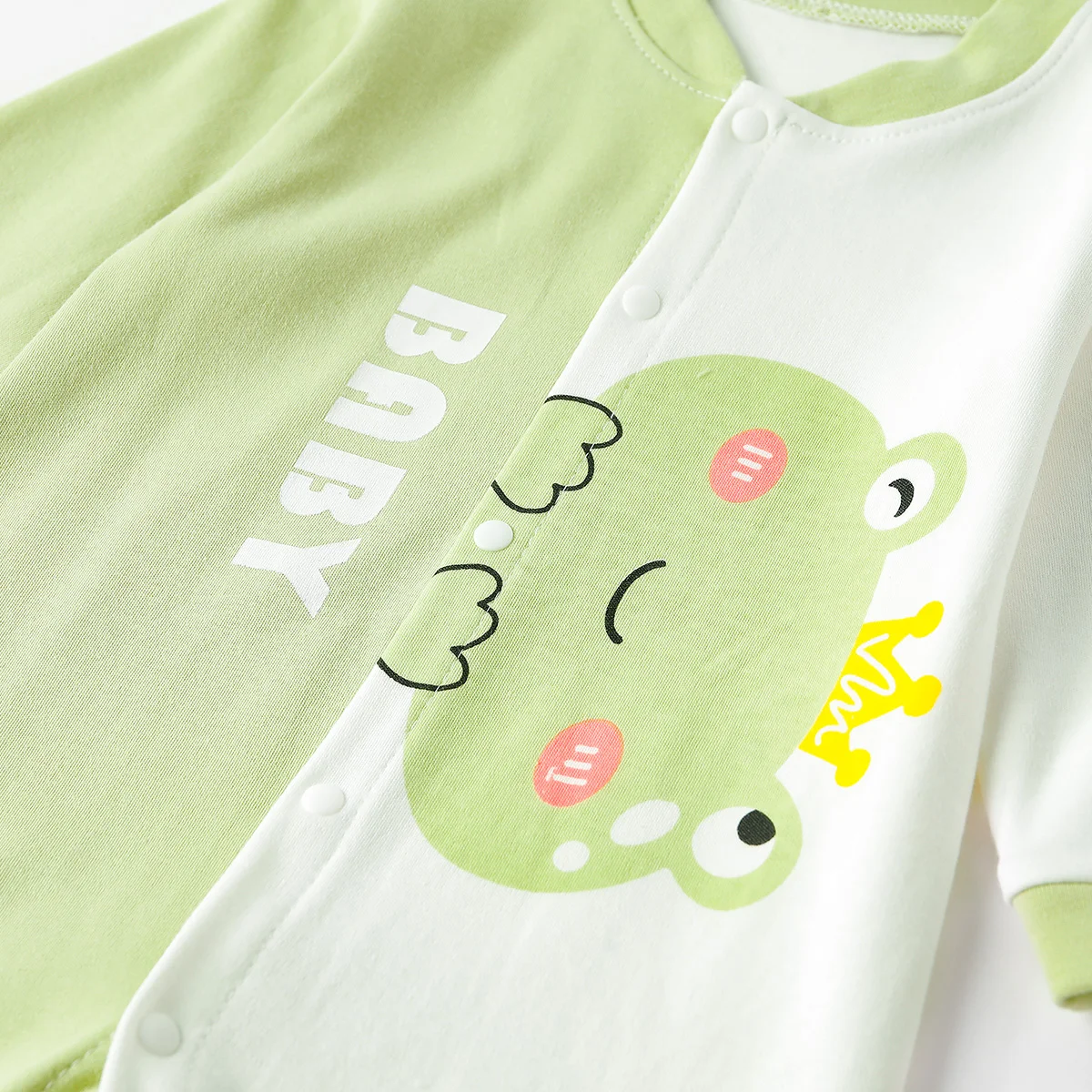 Adorable Cotton Knitted Romper for Easter Babies Cute Purple Bunny Print Sizes 12 & 18 Months