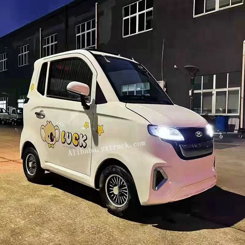 New Energy Electric Vehicle 1000W Motor Power Mini Family Car,AWD White,Green Electric Vehicle