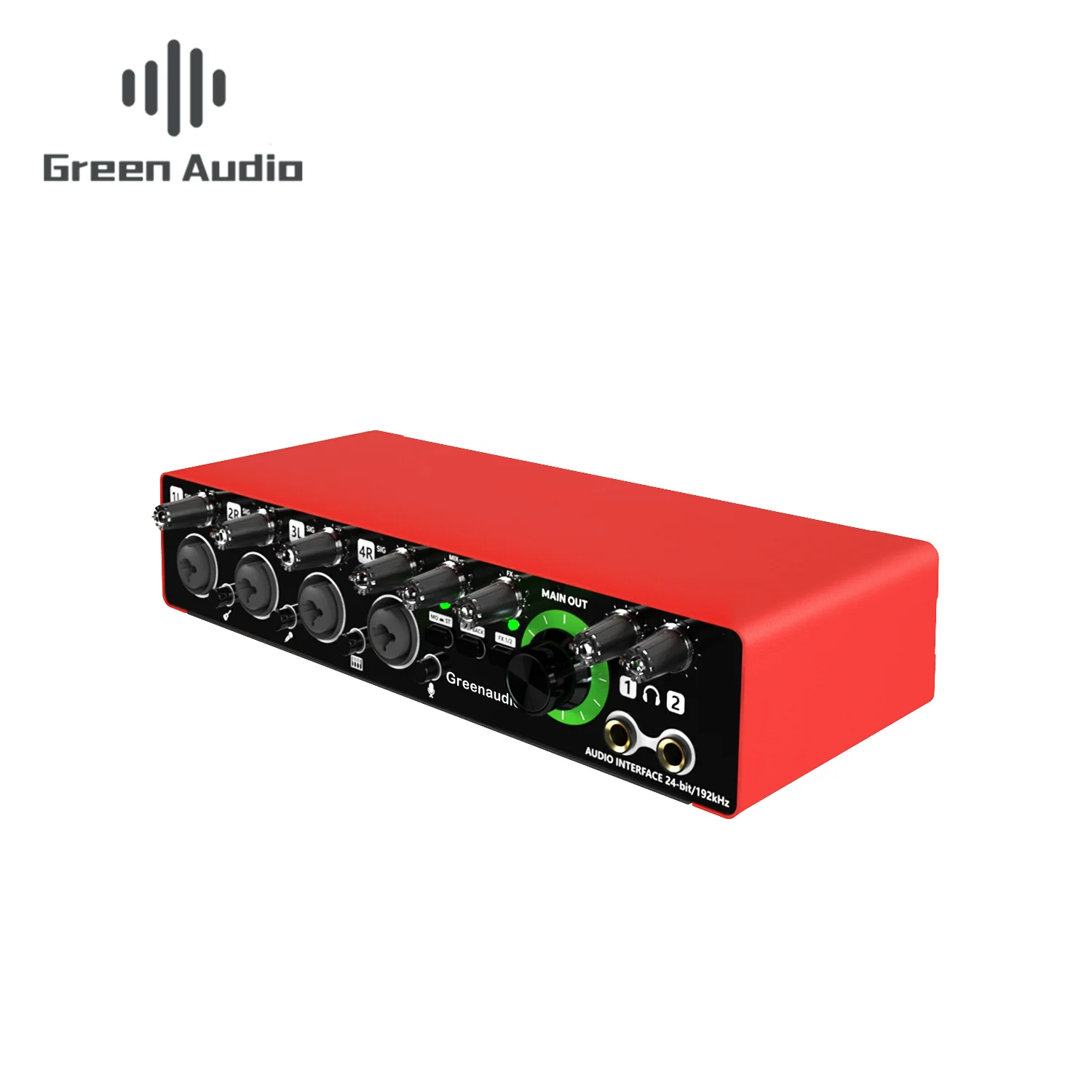 GAX-MD44 новейшая 4-канальная звуковая карта 4 в 4 Интерфейс Аудио для записи подкастов музыкальный инструмент