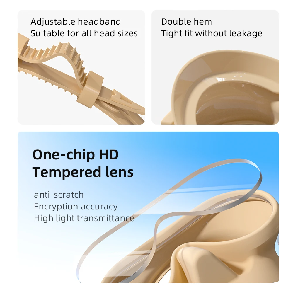 Очки для плавания с силиконовым ремешком