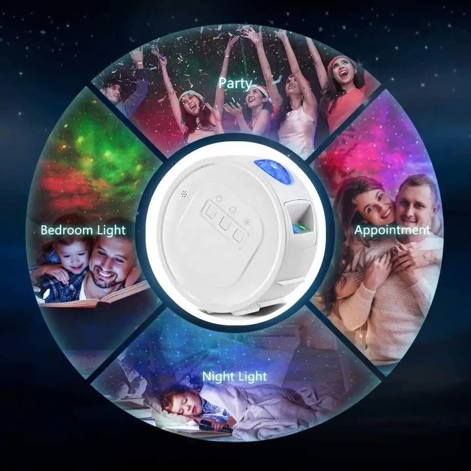 Make Atmosphere Smart Star Projector For Home Theater Galaxy Star Night Light Projector