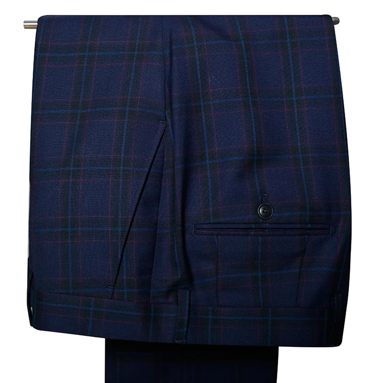 Mens suit 3 piece special check fabric formal suits blazer vest pant jacket clothing tailored made to measure