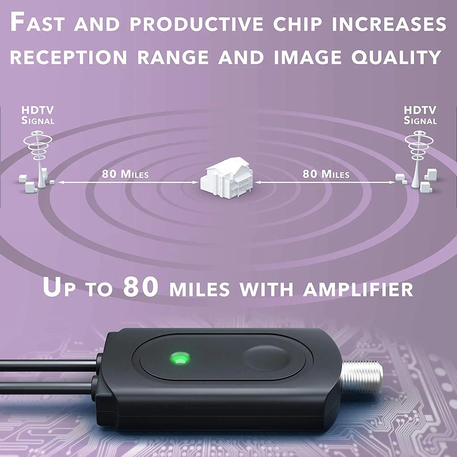 Factory 4k free 25dbi 174-860Mhz Digital hd tv antenna