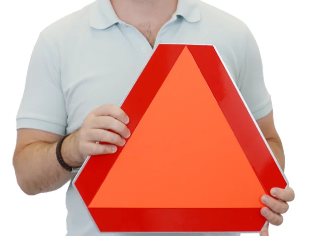 Медленно движущийся знак автомобиля, автомобильная эмблема, задний предупредительный знак ECE для сельскохозяйственных автомобилей, тележка для гольфа, грузовик, прицеп