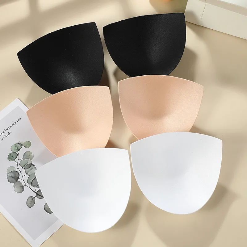 Wholesale Removable Insert Sponge Molded Bra Cup With Push Up Foam Bra Pads for underwear bra