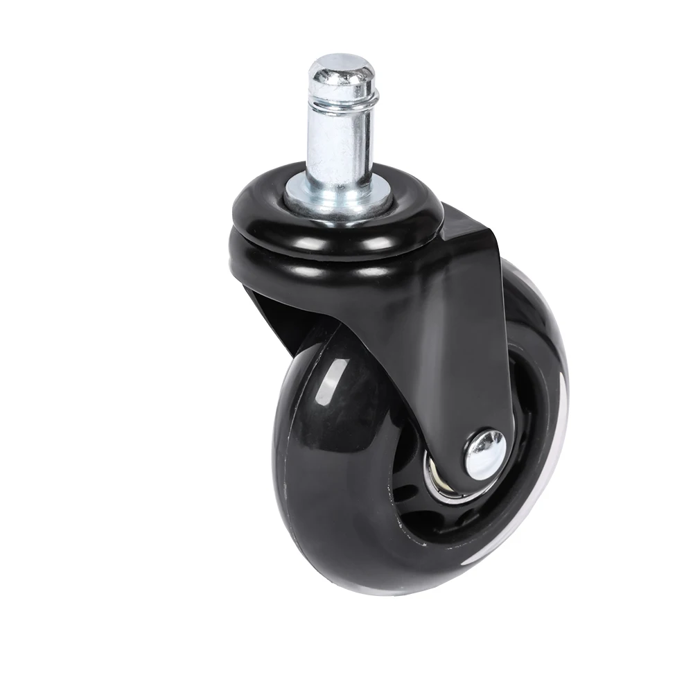 Factory Heavy Duty 2 Inch Mute PU Polyurethane Swivel Replacement Transparent Caster Chair Wheels For Office Chair