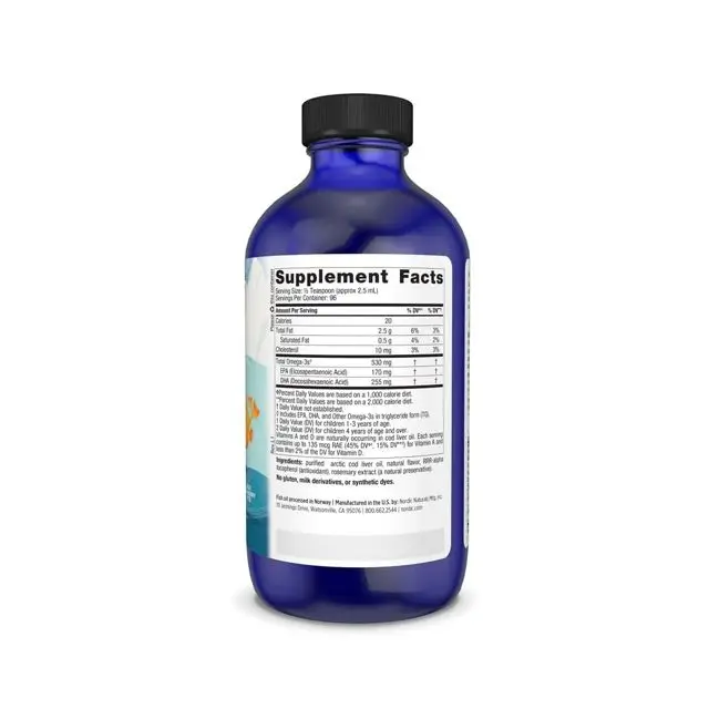 Children DHA Kids Omega-3 with EPA & DHA, Liquid Fish Oil  Supports Brain Development & Immune Function, OEM/ODM