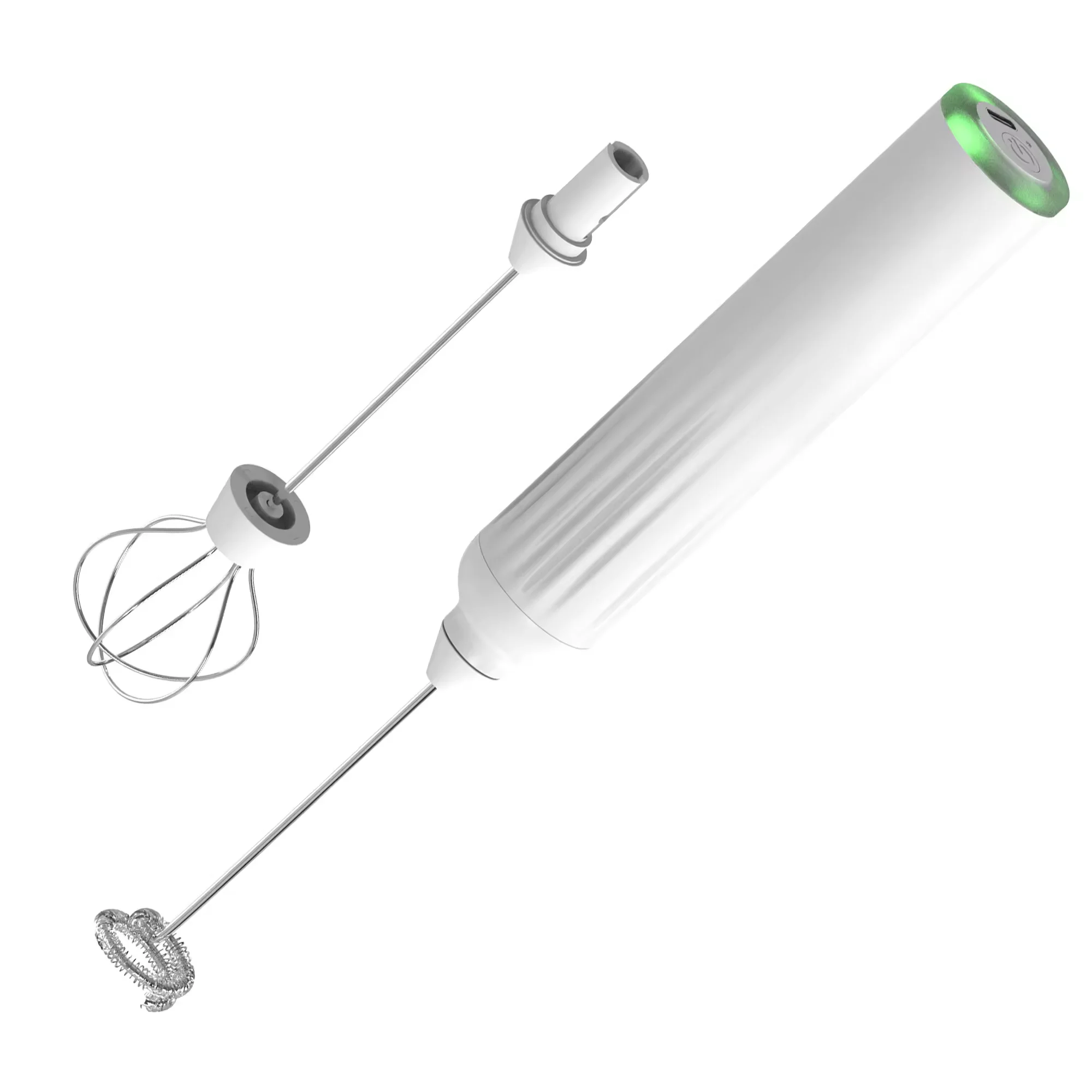 Colorful Handheld Milk Frother Mini Operated Portable Drink Mixer Electric Whisk Battery with Frother Stand