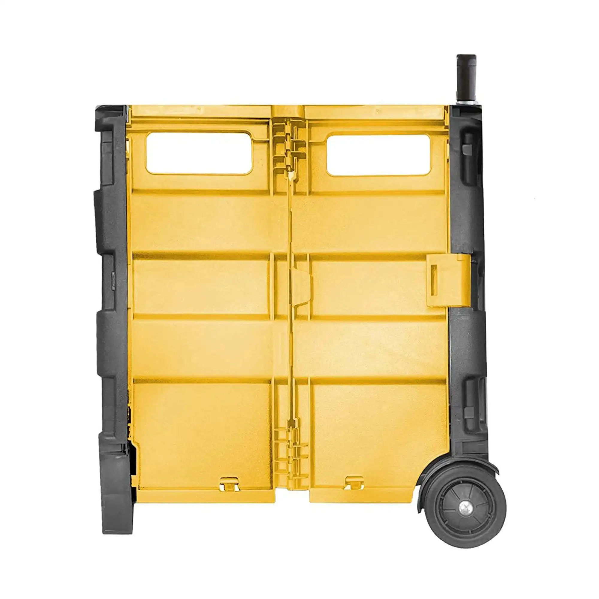 New Arrival Reliable Quality Folding Plastic Trolley Box Shopping Two Wheels Trolley