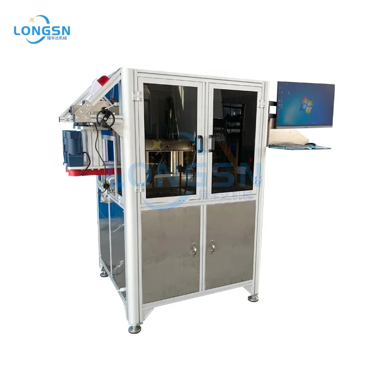 Customize automatic plastic bottle lid visual inspection service cap vision inspection machine system