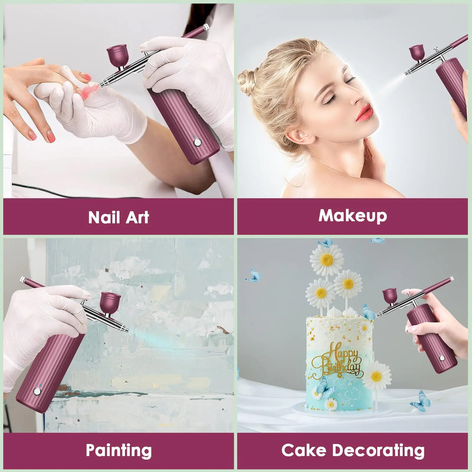 Beautiful And Fashionable Decoration Cordless Spray Gun For Cosmetic Decoration Cake Decoration