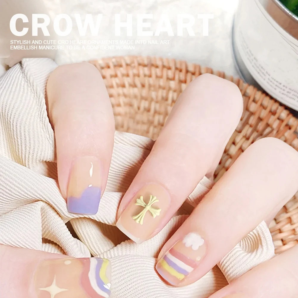 100pc Pink White Bow Resin Nail Art Decoration 3D Cream Bowknot Nail Charm Ornament Jewelry DIY Manicure Cross Chrome Hearts