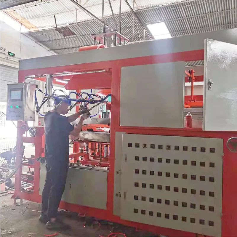 Blister Thermoforming Packaging Low Cost Fast Food Container Vacuum Forming Machine