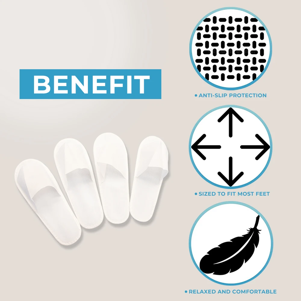Low Budget Hotel Amenities Premier Disposable Nonwoven Slippers Hotel Supplies from Reliable Supplier