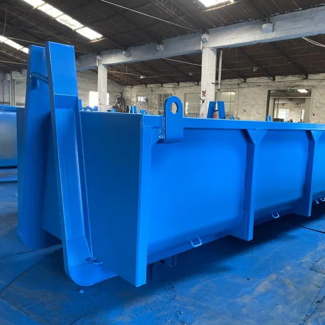 Stackable hook lift bins truck scrap containers recycling roll off bins for transport