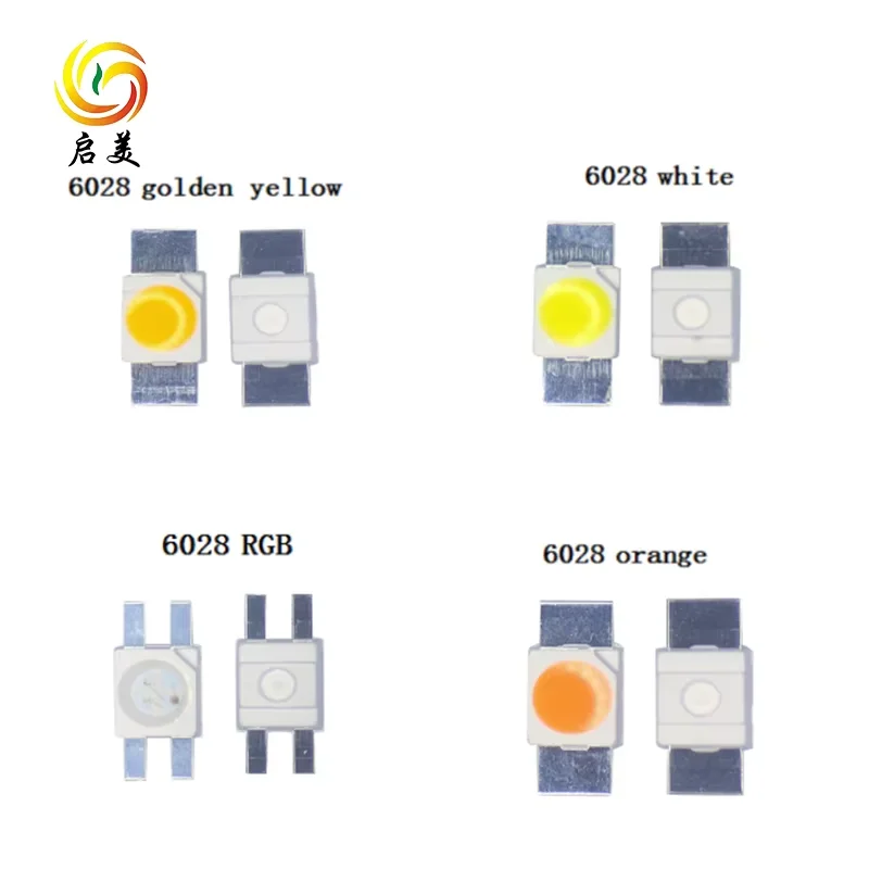 QM 6028 Reverse smd led Yellow 586-592nm 0.04W high bright 6028 3528 Led Light Chip Diode datasheet smd led