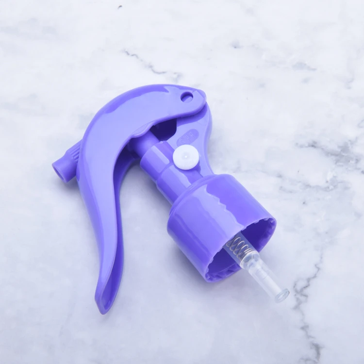 Non Spill 24/410 purple trigger spray wholesale plastic mini trigger sprayer pump