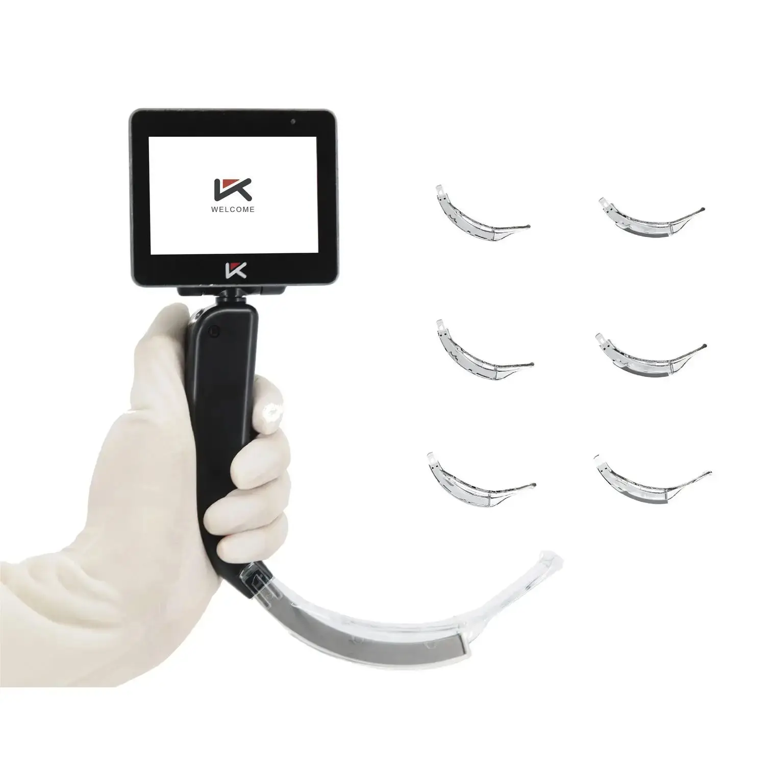 3.5 Inch Touch Screen Display Video Laryngoscope With Disposable Blades for Anesthesia Intubation
