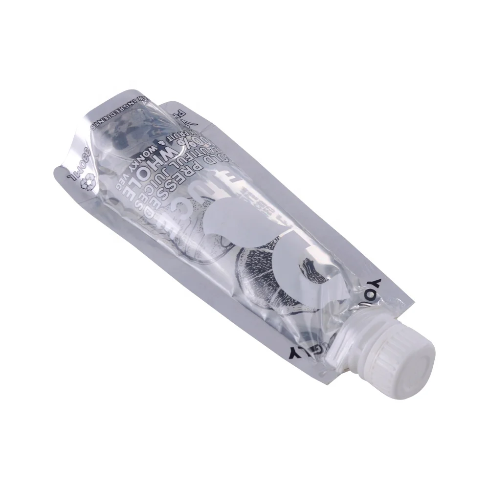 Custom Design Logo Plastic Spout Pouch Stand up Packaging Bags Small Beverages Stand up Spout Pouch with Nozzle