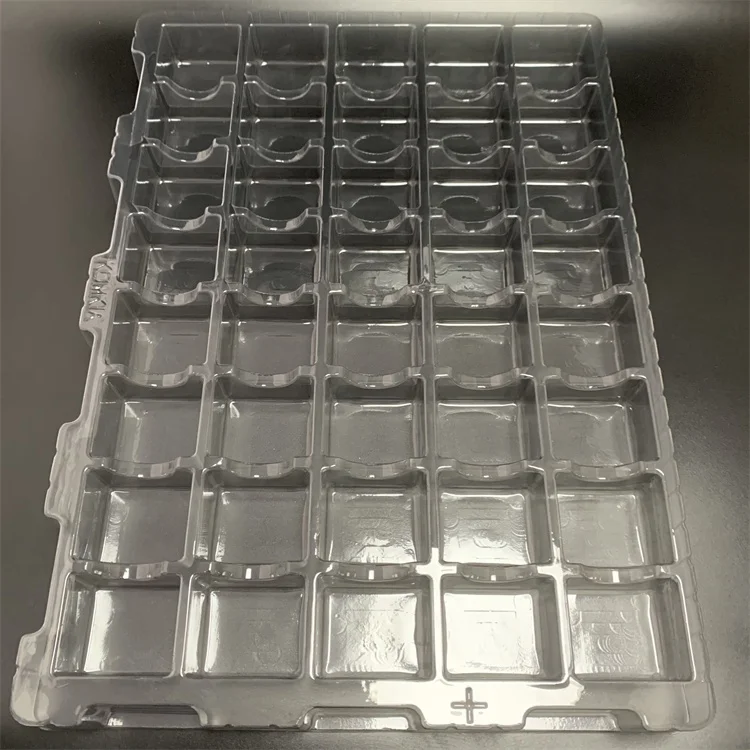 40 Compartments PVC PET PS Blister Tray for electronic