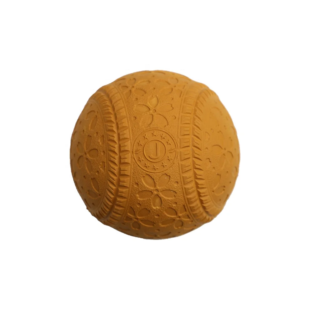 Rubber baseball ball J Earth yellow