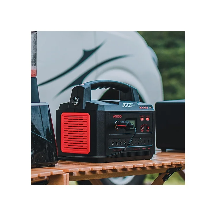 Popular Portable Li-Polymer Battery Power Station Generator Double 12V/10A AC Ports 1100w