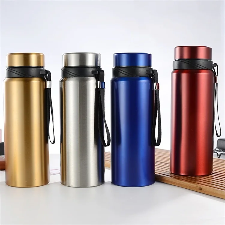New model portable 800ml 1100ml bottle of stainless steel vacuum insulated with lifting handle