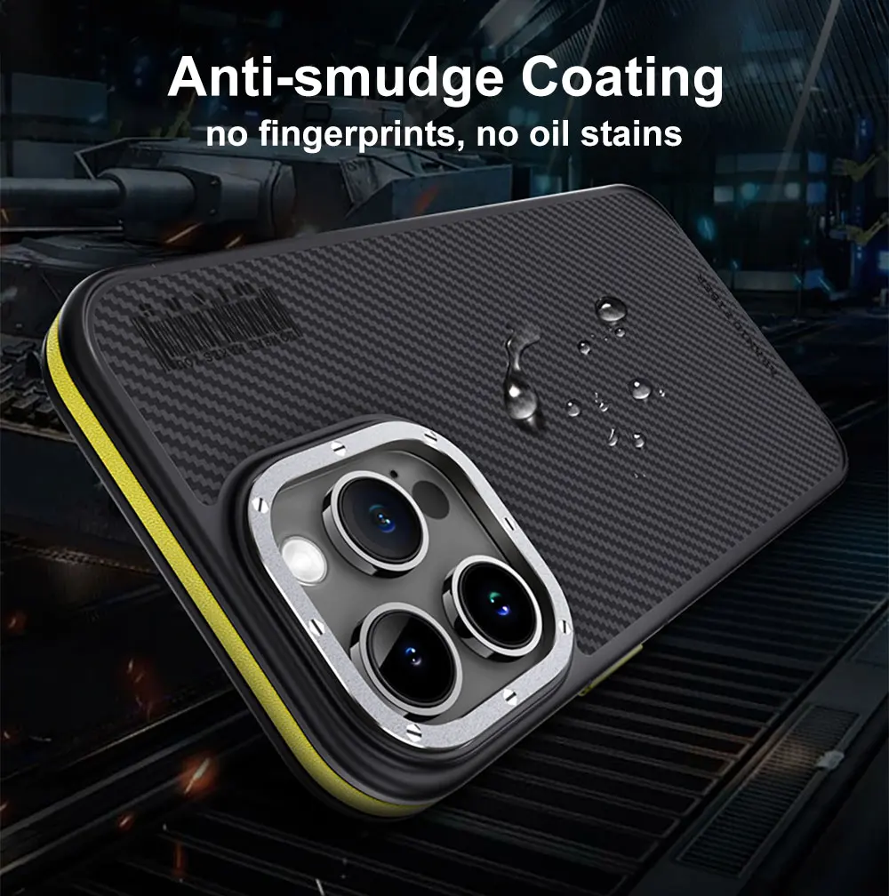WLONS WLS30 Drop Proof Frosted Suction Mobile Skin Friendly Carbon Fiber Tpu Phone Case For Iphone 15