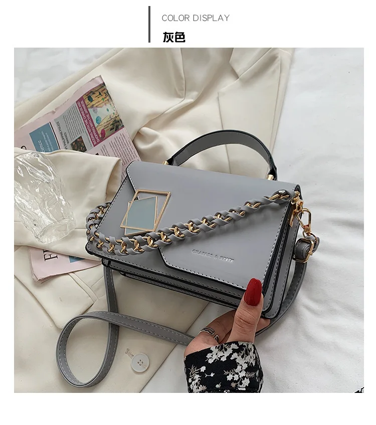2023 fashion square bags women handbags PU leather large capacity ladies shoulder bag high quality ladies messenger bags