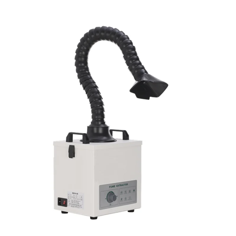 high efficiency 100W portable mobile welding co2 fume extractor hepa machine for laser engraver smoke cutter dtf with 3 stage