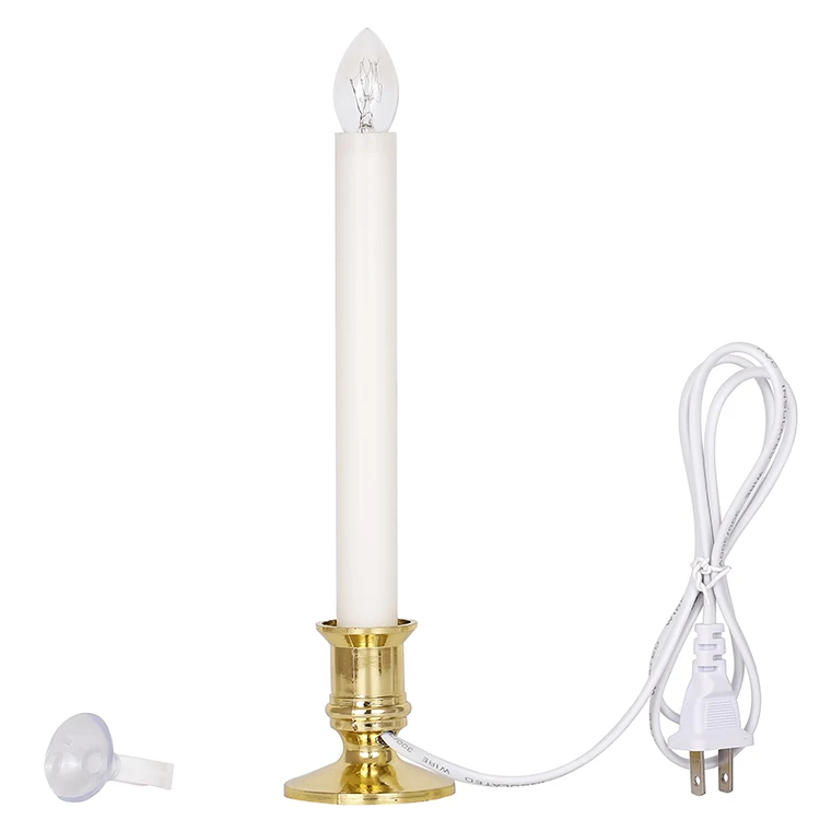 led tungsten lamp flameless electronic taper filament candle light with Intelligent filament chip