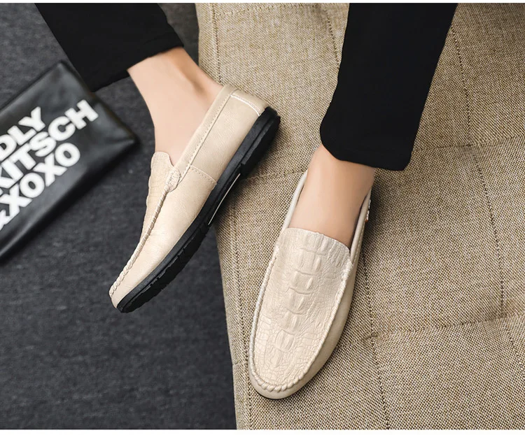 Soft Leather PU Flat Loafers Casual Shoes Moccasins For Men Casual Shoes
