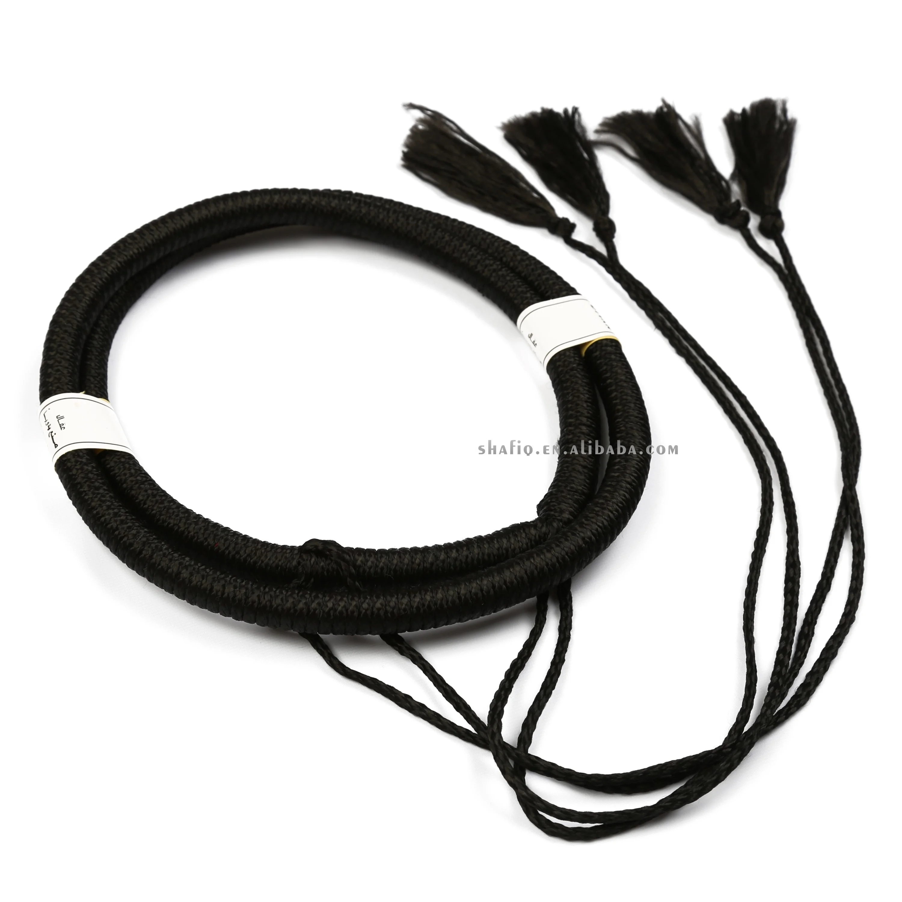 Factory Direct Fancy Desert Saudi UAE Dubai Handmaking Headband Black Igal Egal Agal Keffiyeh Shemagh Scarf Wrap Arab Head Hoop