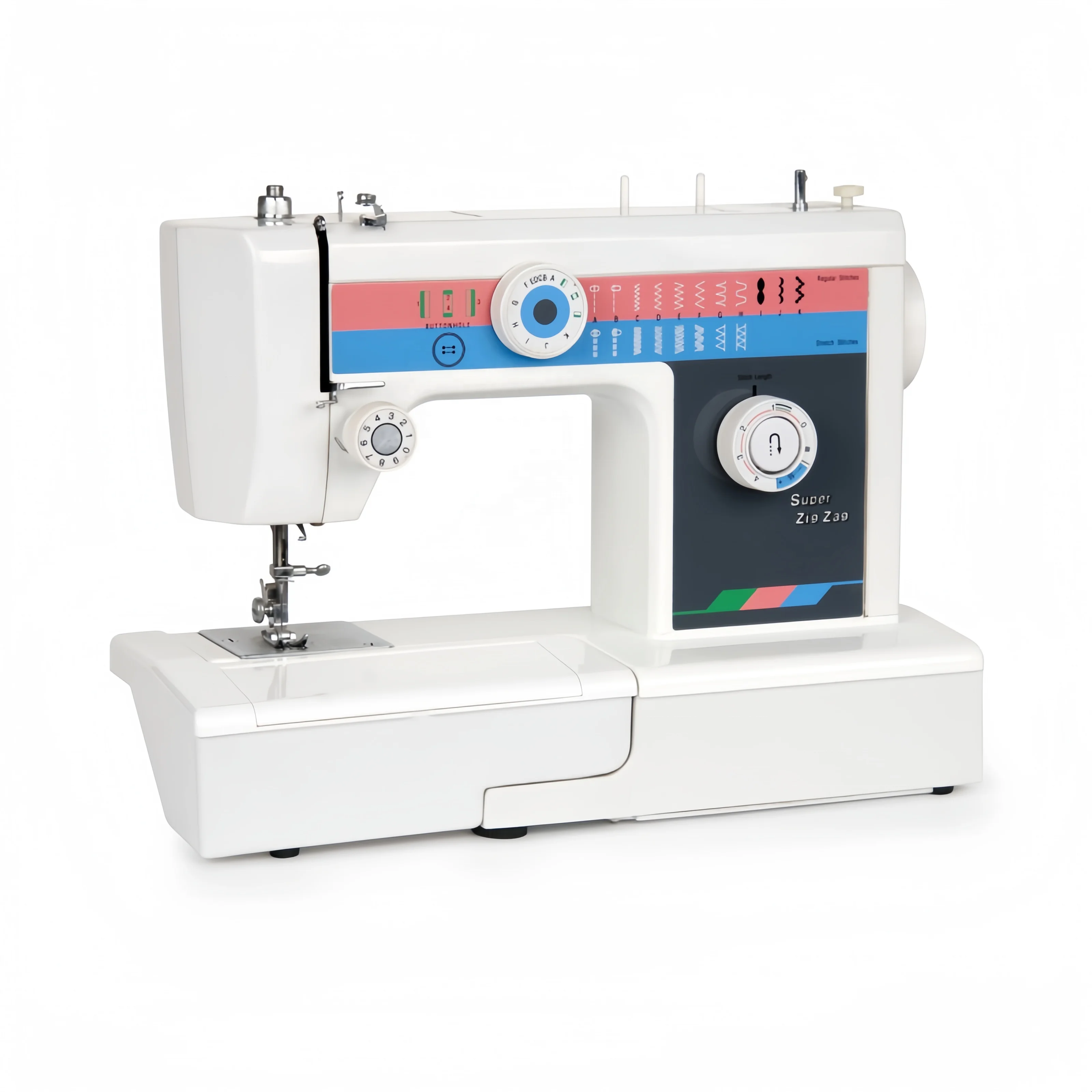 Multi-Function heavy duty home sewing machine aluminum alloy body model 878