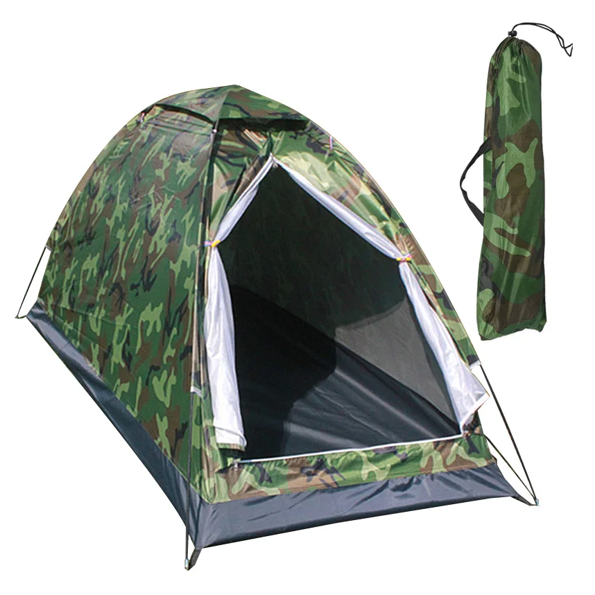 Wholesale Ultralight Anti-mosquito Single 1 Person Camping Camouflage Tent Hunting