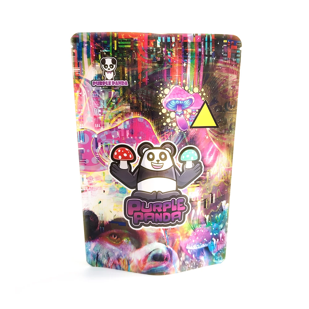 Doypack Stand up Pouch Food Packaging Custom Printed Heat Seal 3.5 7g 1oz Plastic zip lock Smell Proof Packaging Mylar Bags