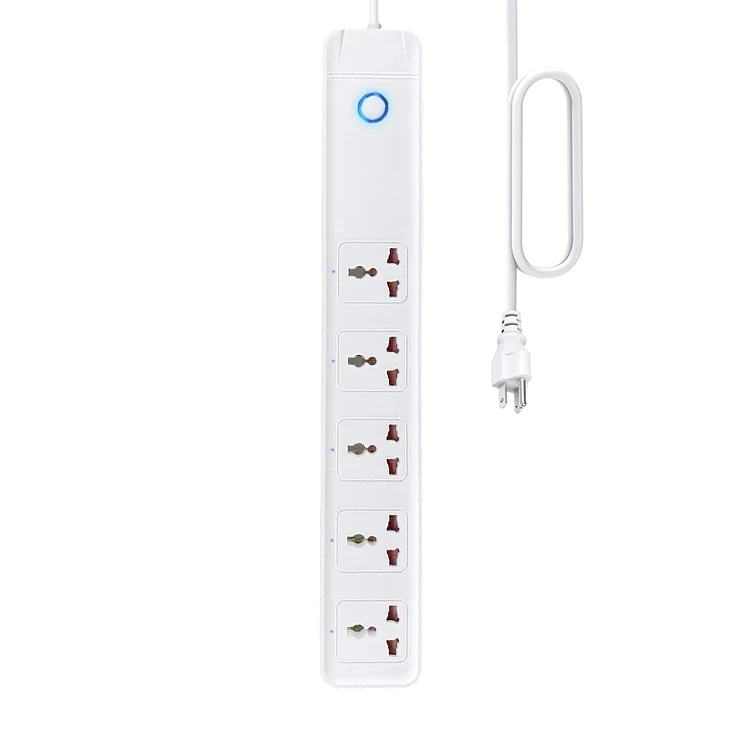 New arrivals 2M universal smart power socket Tuya wifi smart socket UK power strip extender EU US