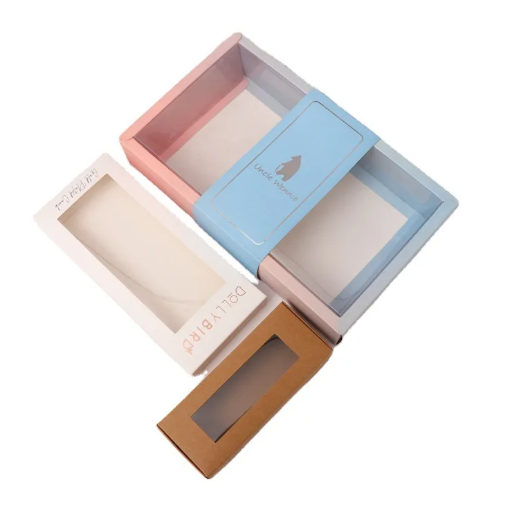 Custom Printed Logo Luxury Rigid Cardboard Jewelry Packaging Gift Box Drawer Box For Perfume