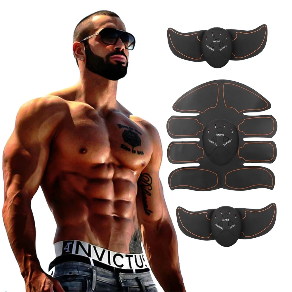 Portable Electric Compex Electro Tens EMS abs Stimulator Machine Powerful Vibration Abdominal EMS abdominal muscle toner