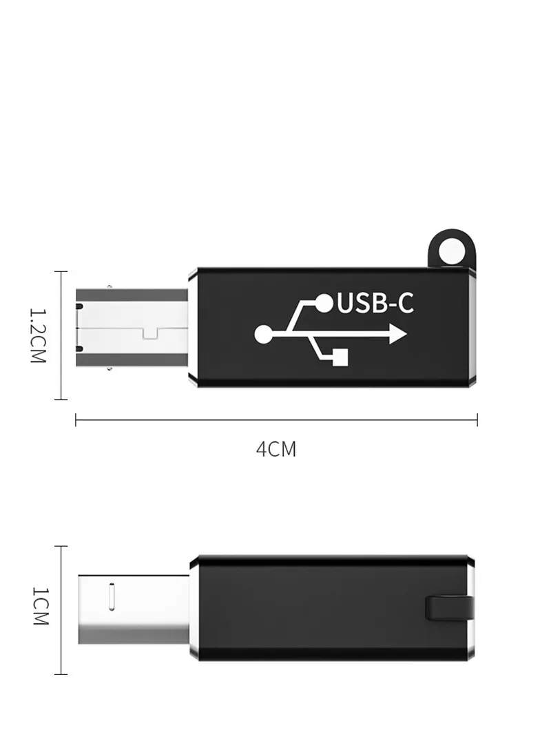 Amazon Hot Aluminum Alloy Adapter Type C To USB Midi Interface Cord Adapter USB C Female To MIDI Male Connector Adapter For Elec