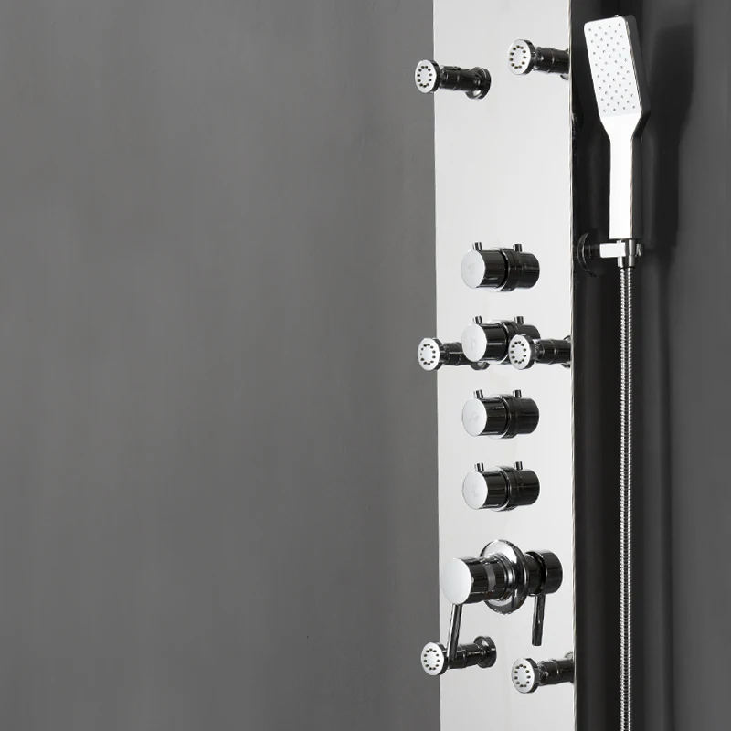 2022 new design bathroom wall mounted stainless steel Waterfall column set tower Shower Panel