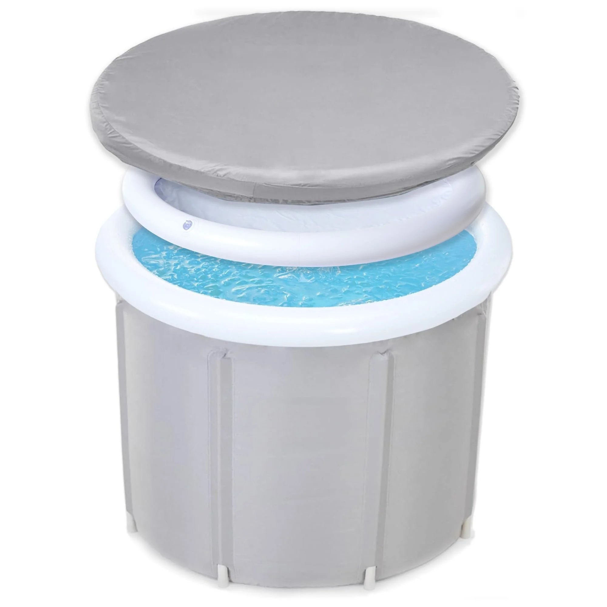 Ice Bath Tub With Chiller Lightweight PVC Ice Bath Tub 1 Person Inflatable Ice Water Barrel For Sport Recovery