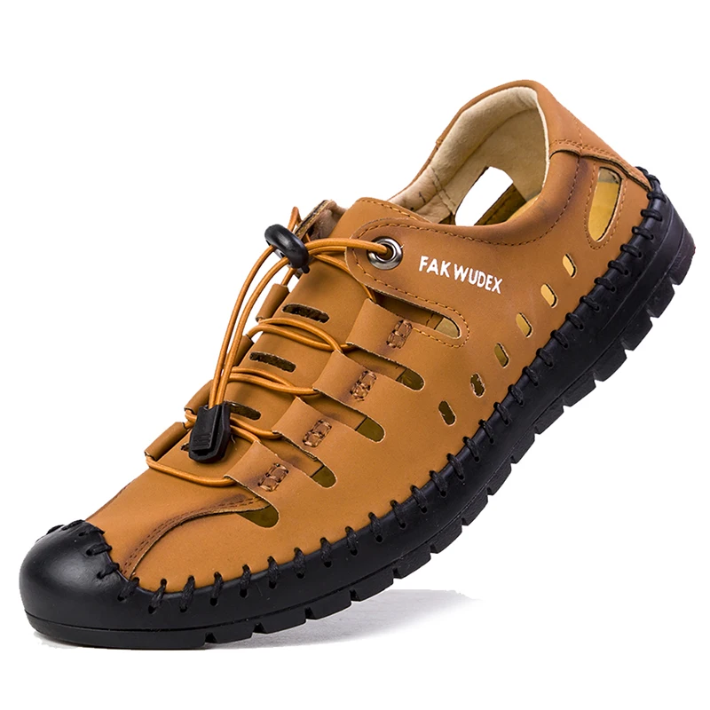Mesh Men Water Shoes Quick Dry Aqua Shoes Lace Up Outdoor Sneakers Hiking Shoes