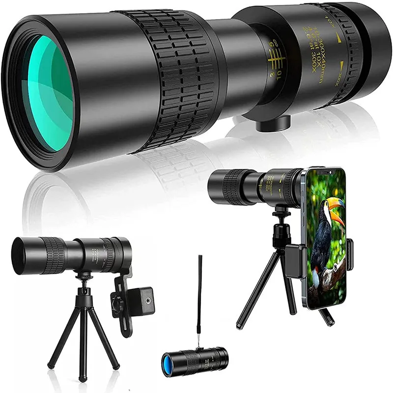 Adjustable Spotting Scope 10-30x40 Infinite Zoom Hd Outdoor Night Vision Spotting Scope