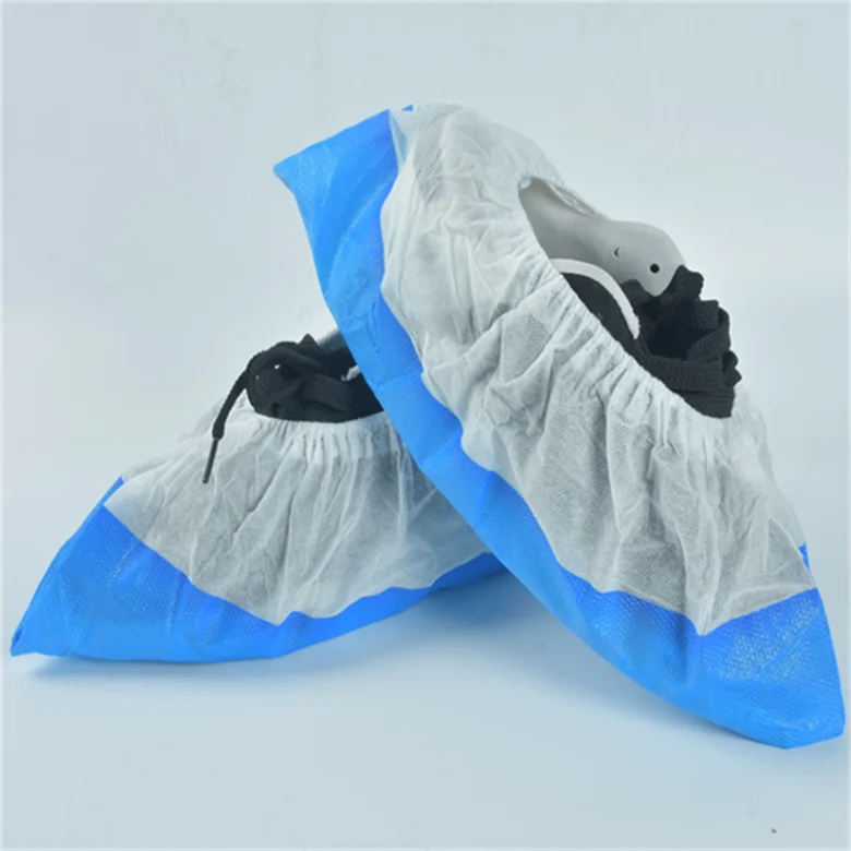 Good Quality Customized Non Woven Non Slip Shoe Covers Medical Disposable PP+CPE Shoe Covers